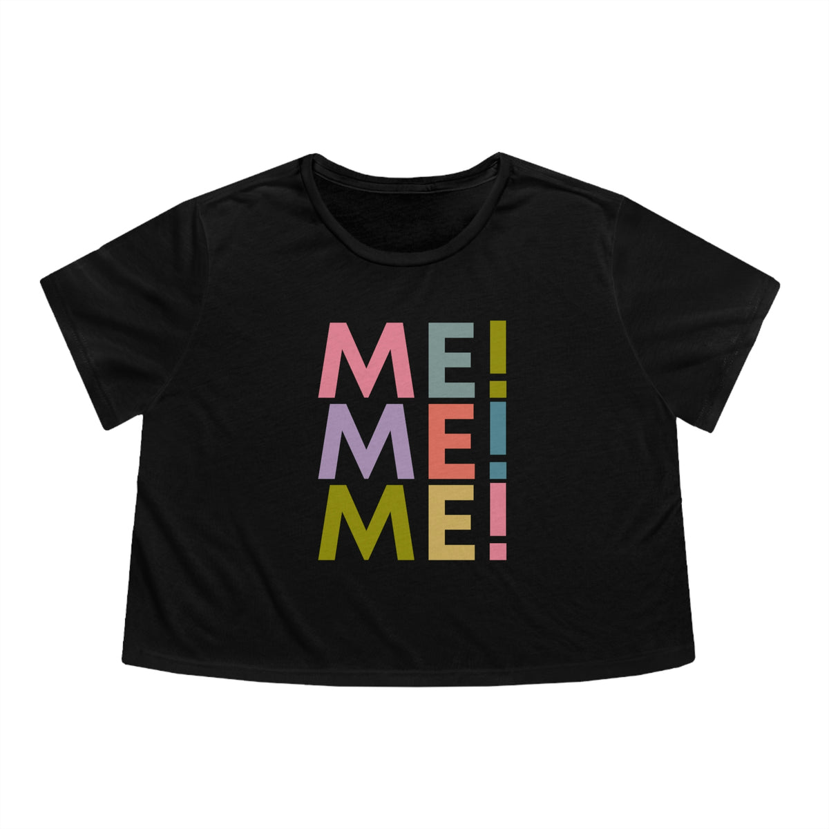 Me Me Me Womens Crop Tee