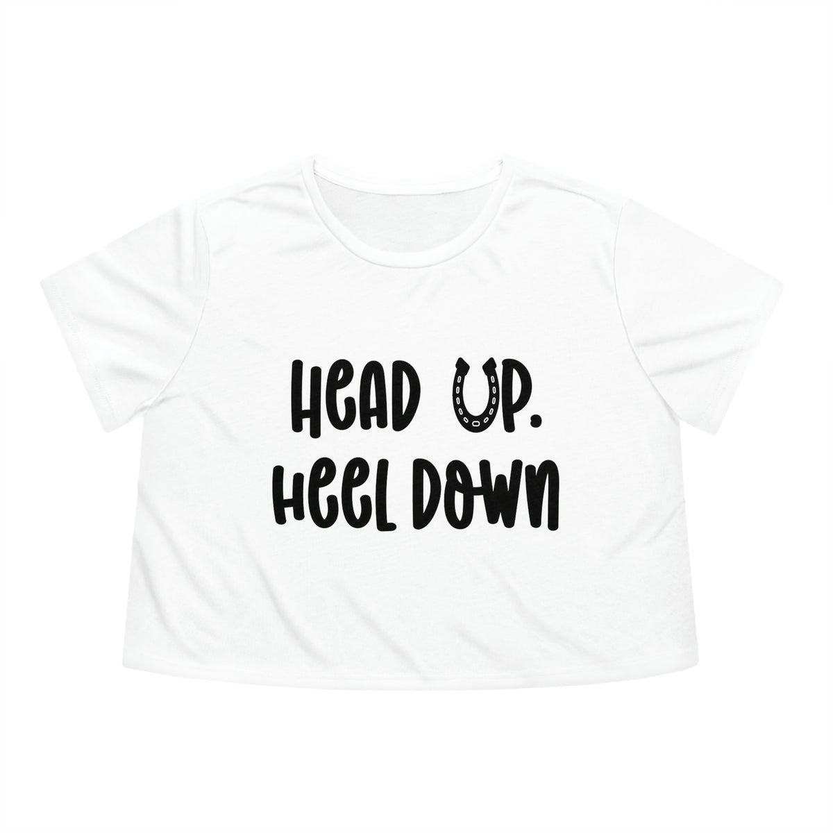 Head Up Heel Down Crop Tee