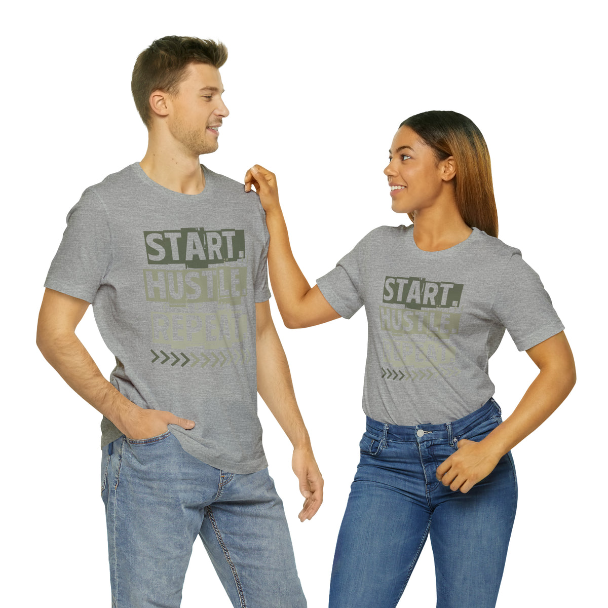 Start Hustle Repeat Mens Tee