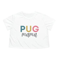 Pug Mama Womens Crop Tee