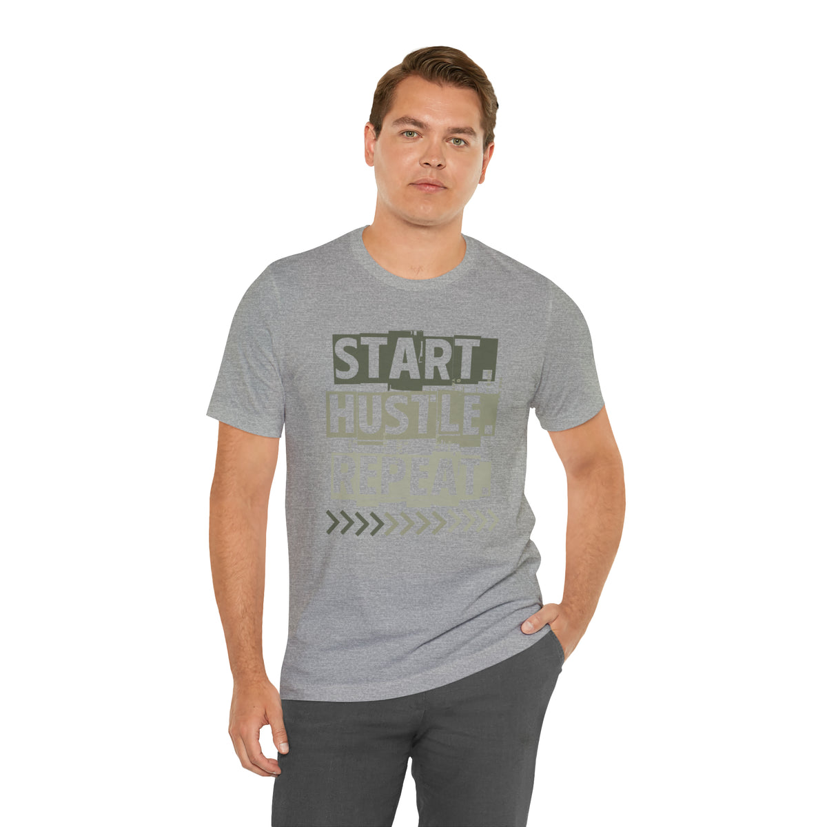 Start Hustle Repeat Mens Tee