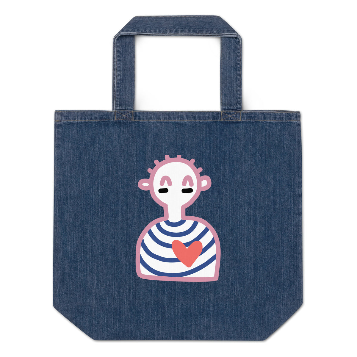 HeartMan Denim Tote