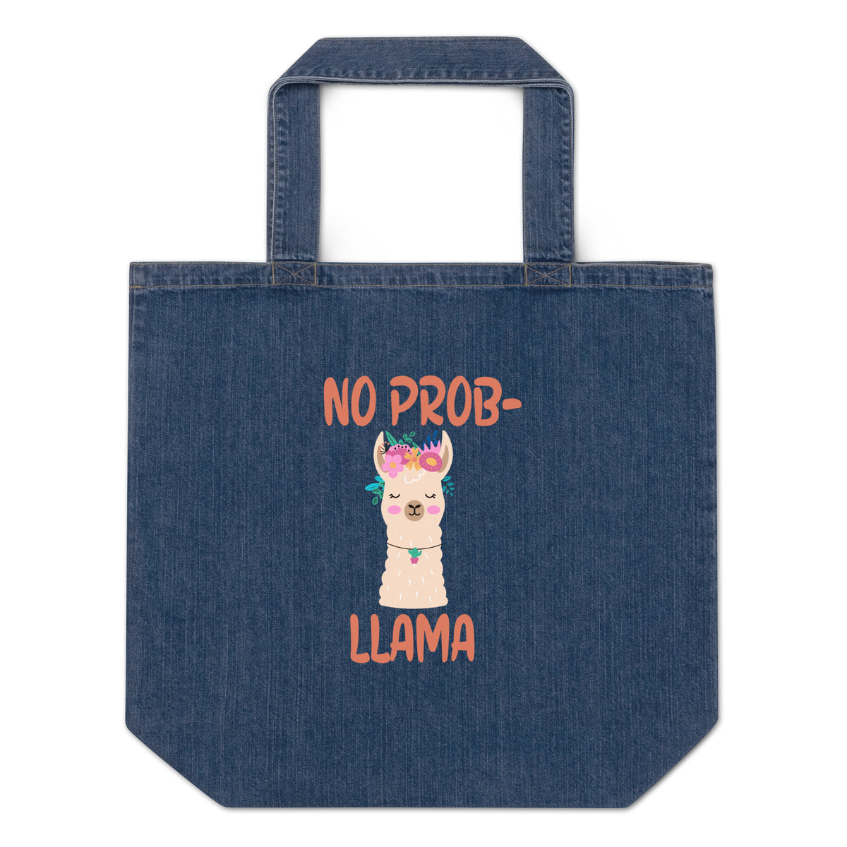 No Probllama Denim Tote