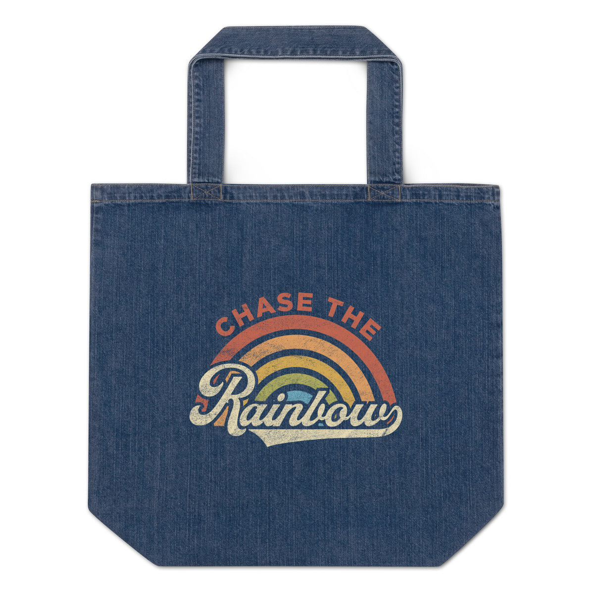 Chase The Rainbow Denim Tote