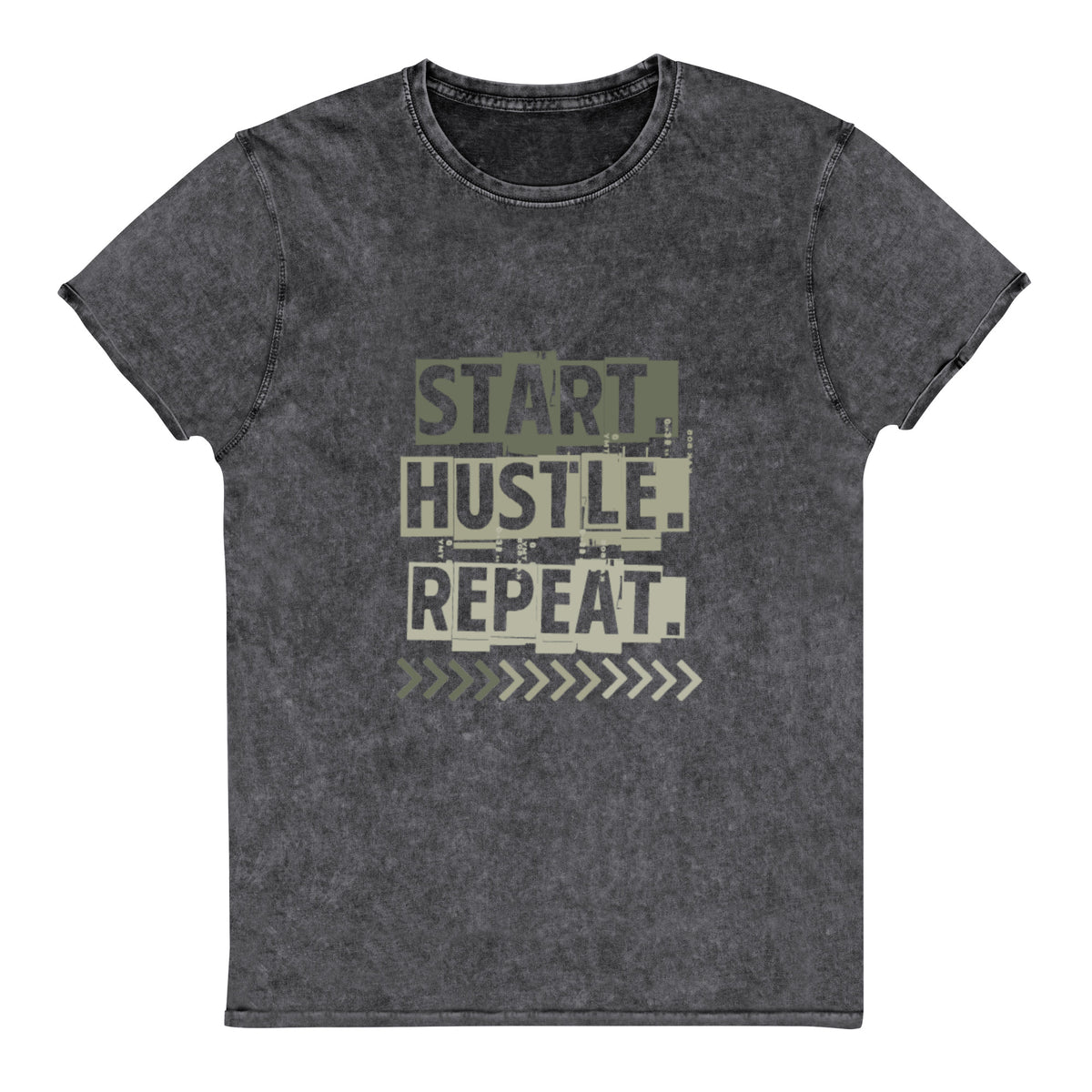 Start Hustle Repeat Mineral Wash Tee