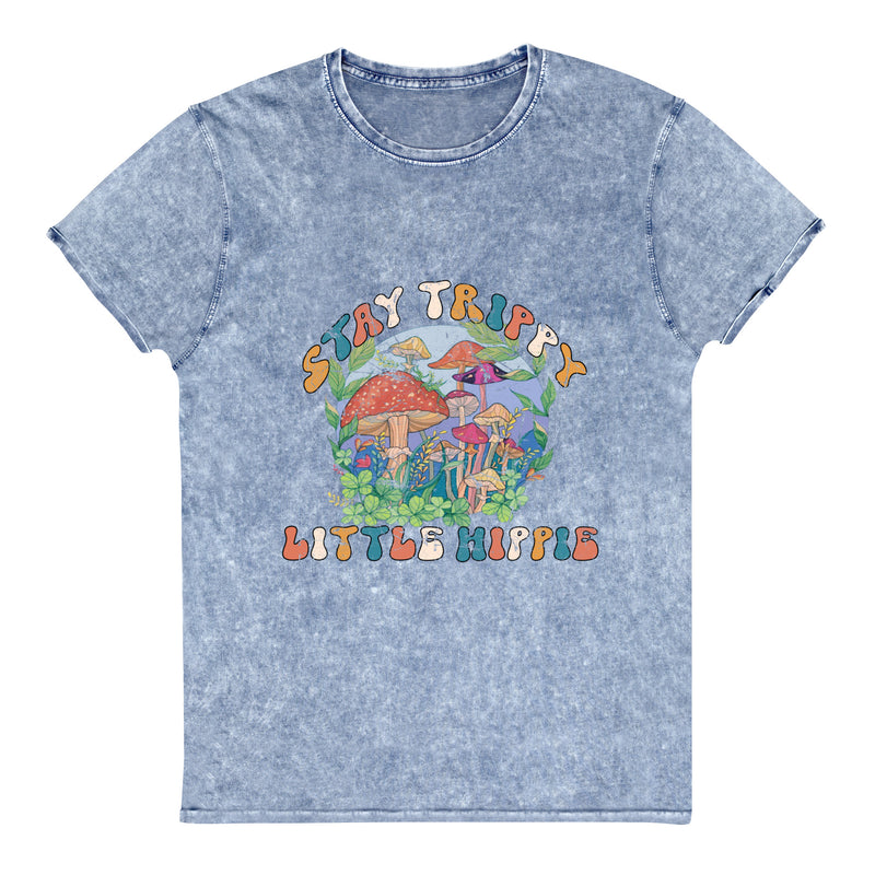 Stay Trippy Little Hippie Mineral Wash Tee